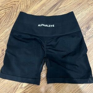 Alphalete amplify black shorts size small